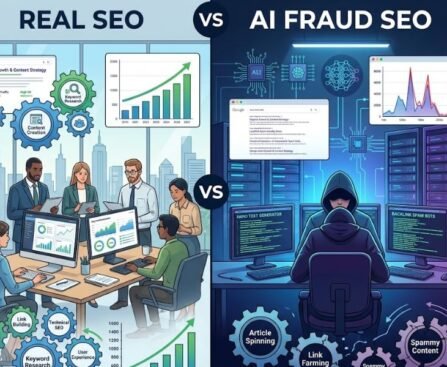 Real SEO vs. AI Fraud SEO
